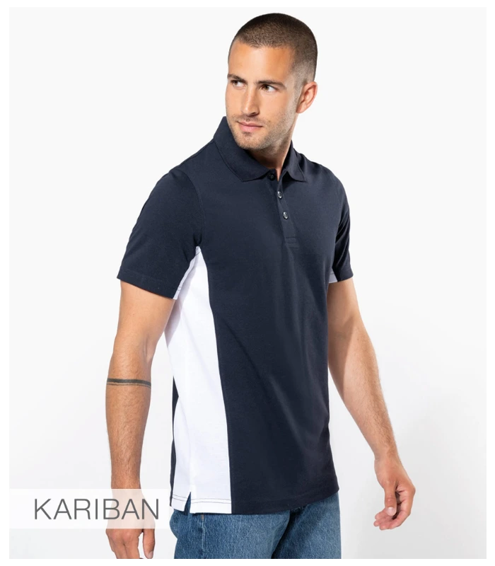 Kariban Kariban Flag Poly/Cotton Piqué Polo Shirt in NV/WH