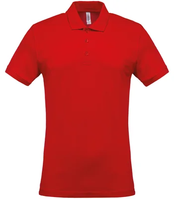 Kariban Kariban Short Sleeve Piqué Polo Shirt in RED