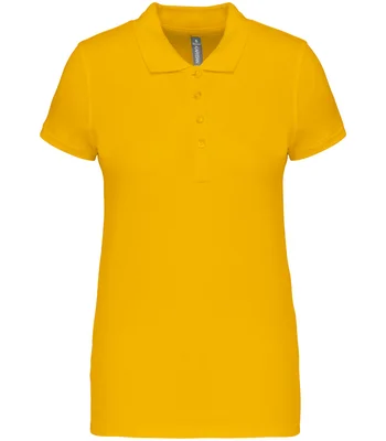 Kariban Kariban Ladies Short Sleeve Piqué Polo Shirt in YEL