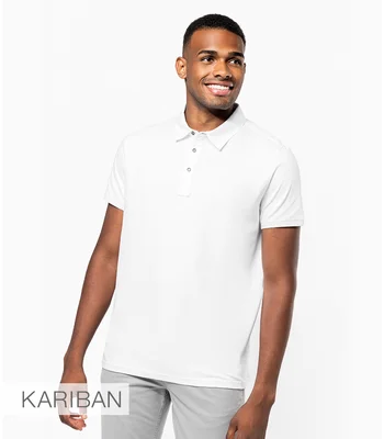 Kariban Kariban Jersey Polo Shirt in WHI
