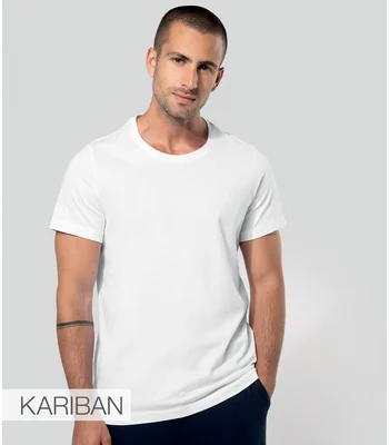 Kariban Kariban Crew Neck T-Shirt in WHI