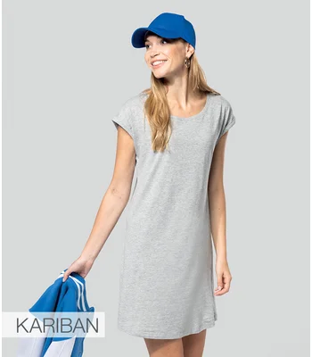 Kariban Kariban Ladies T-Shirt Dress in LGR