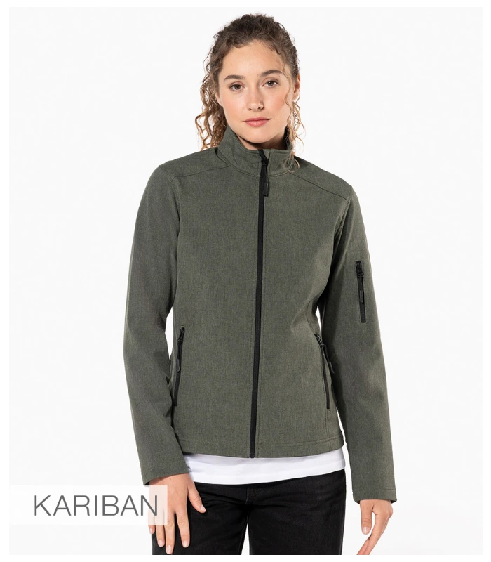 Kariban Kariban Ladies Soft Shell Jacket in BLK