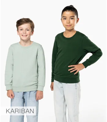 Kariban Kariban Kids Eco Friendly Crew Neck Sweatshirt in FOR