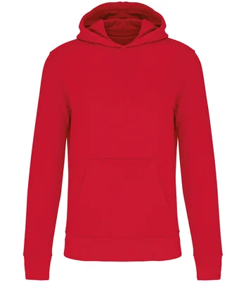 Kariban Kariban Kids Eco Friendly Hooded Sweatshirt in RED