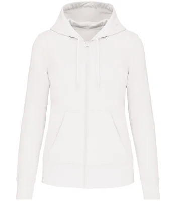 Kariban Kariban Ladies Eco Friendly Full Zip Hoodie in WHI