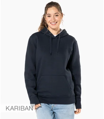 Kariban Kariban Heavy Contrast Hoodie in BLK