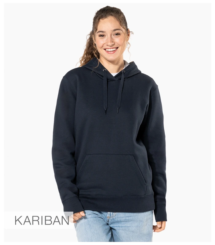 Kariban Kariban Heavy Contrast Hoodie in BLK