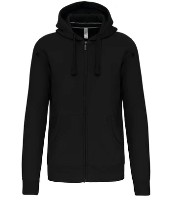 Kariban Kariban Full Zip Hooded Sweatshirt in BLK