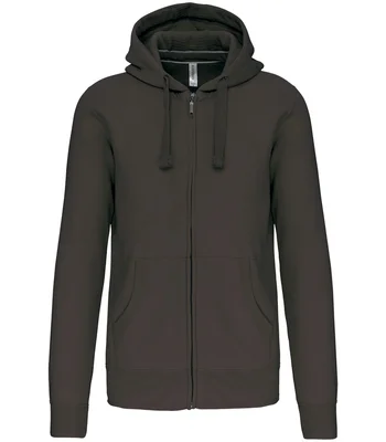 Kariban Kariban Full Zip Hooded Sweatshirt in DGY