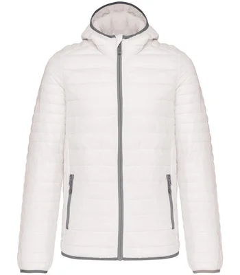 Kariban Kariban Lightweight Hooded Padded Jacket in WHI