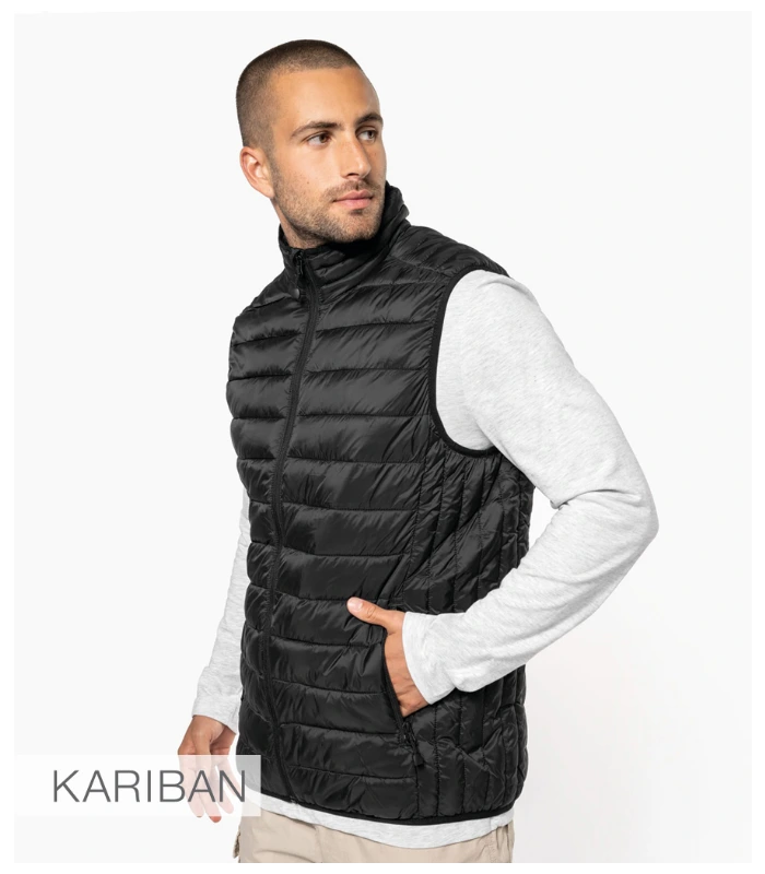 Kariban Kariban Lightweight Padded Bodywarmer in BLK
