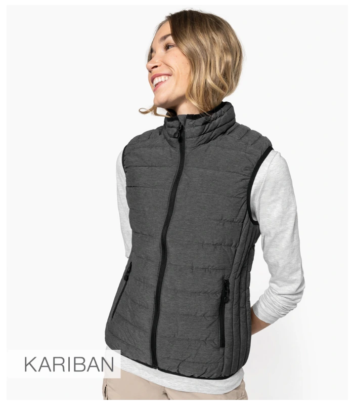 Kariban Kariban Ladies Lightweight Padded Bodywarmer in BLK