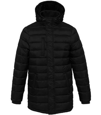 Kariban Kariban Lightweight Long Padded Parka Jacket in BLK