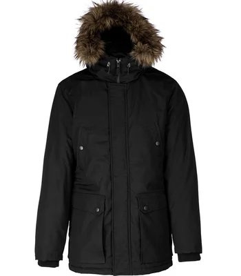 Kariban Kariban Winter Parka Jacket in BLK