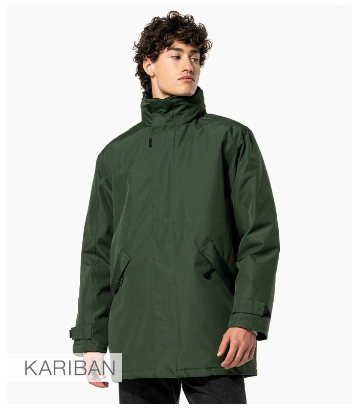 Kariban Kariban Parka Jacket in BK/BK