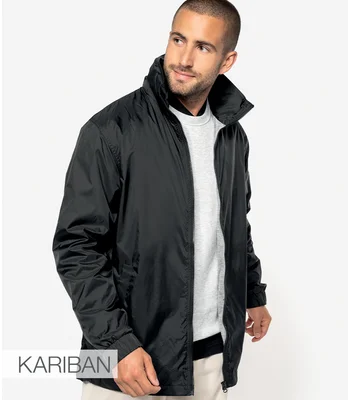 Kariban Kariban Lined Windbreaker Jacket in BLK
