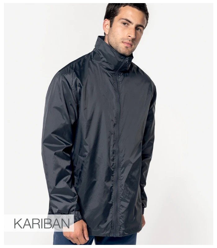 Kariban Kariban Lined Windbreaker Jacket in BLK