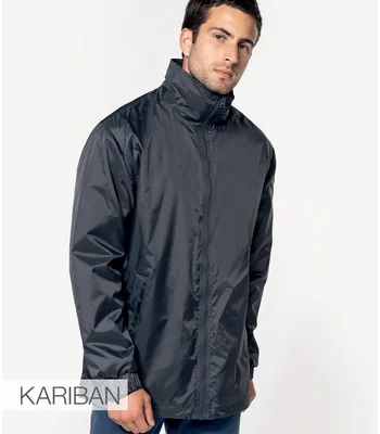 Kariban Kariban Lined Windbreaker Jacket in NAV