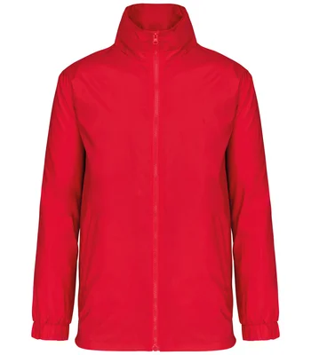 Kariban Kariban Lined Windbreaker Jacket in RED