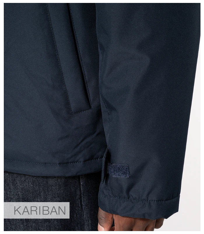 Kariban Kariban Factory Zip Off Sleeve Jacket in BK/BK