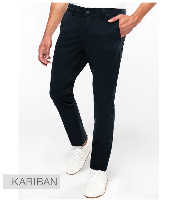Kariban Kariban Chino Trousers in BLK
