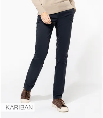 Kariban Kariban Ladies Chino Trousers in DKN