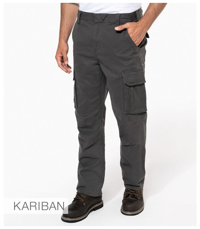 Kariban Kariban Multi-Pocket Trousers in BLK