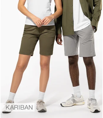 Kariban Kariban Chino Bermuda Shorts in FGY