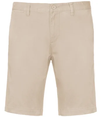 Kariban Kariban Chino Bermuda Shorts in BEI