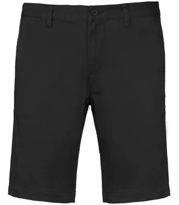 Kariban Kariban Chino Bermuda Shorts in BLK