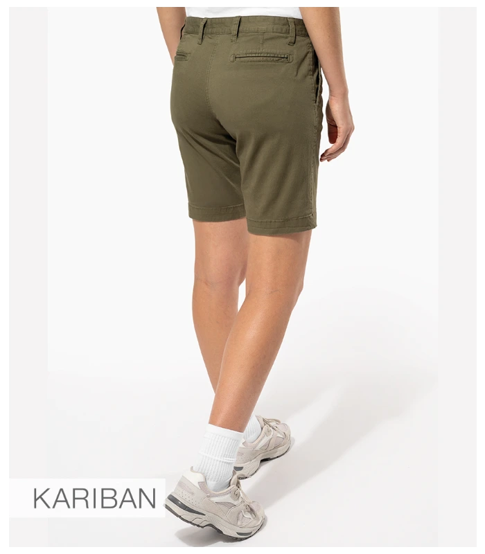 Kariban Kariban Ladies Chino Bermuda Shorts in BLK