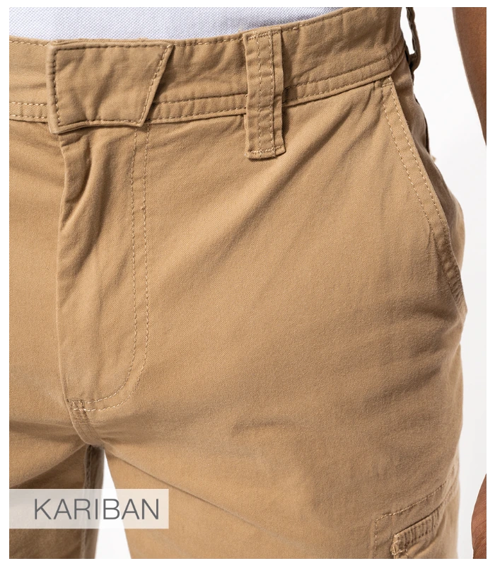 Kariban Kariban Multi-Pocket Shorts in CAM