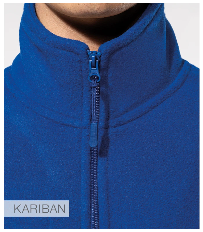 Kariban Kariban Enzo Zip Neck Micro Fleece in BLK