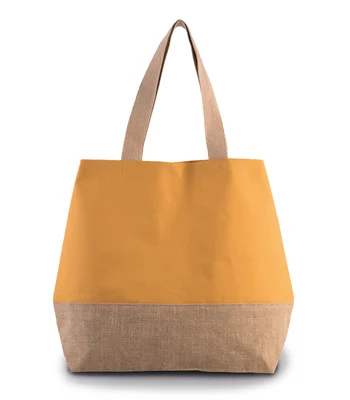 Kimood Kimood Canvas & Jute Shopper in NT/NT