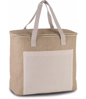 Kimood Kimood Large Jute Cool Bag in NAT