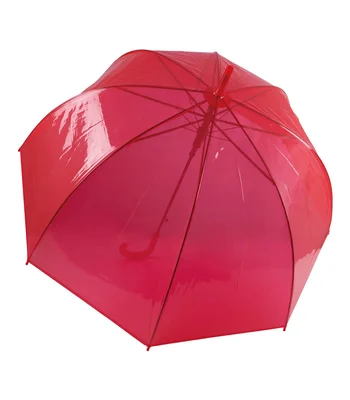 Kimood Kimood Transparent Umbrella in RED