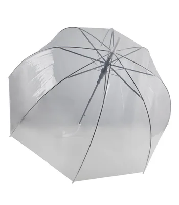 Kimood Kimood Transparent Umbrella in BLK