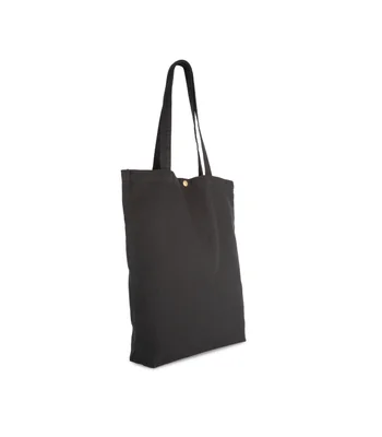 Kimood Kimood Washed Cotton Tote Bag in Washed Black