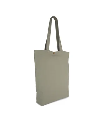 Kimood Kimood Washed Cotton Tote Bag in Washed Green Clay