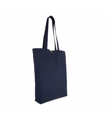 Kimood Kimood Washed Cotton Tote Bag in Washed Navy