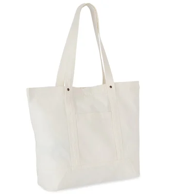 Kimood Kimood Washed Cotton Shopper Bag in Washed Ivory