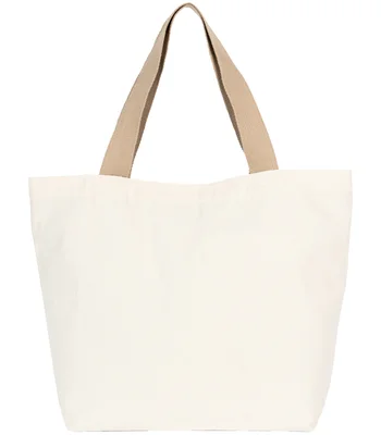 Kimood Kimood Large Recycled Flat-Bottom Shopping Bag in BL/HM