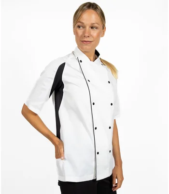 Le Chef Le Chef Short Sleeve Executive Jacket in White