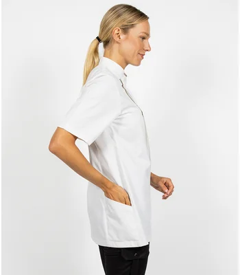 Le Chef Le Chef Staycool® Tencel™/Polyester Short Sleeve Tunic in White