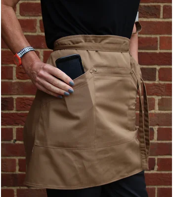 Le Chef Le Chef Utility Waist Apron in Khaki