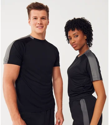 Finden + Hales Finden + Hales Unisex Team T-Shirt in BK/GO