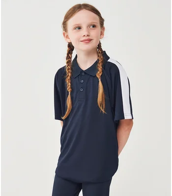 Finden + Hales Finden + Hales Kids Team Polo Shirt in Black/Black