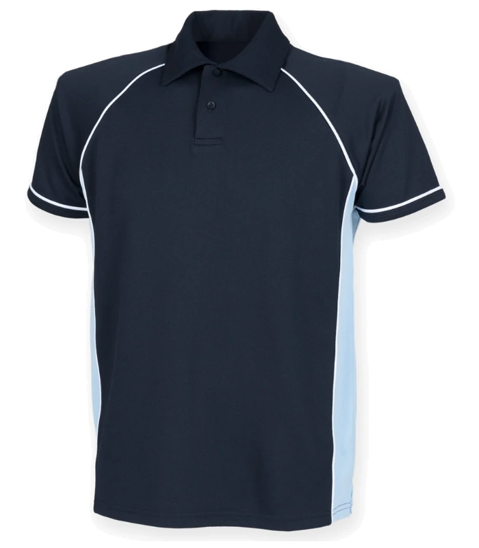Finden + Hales Finden + Hales Performance Piped Polo Shirt in N/S/W