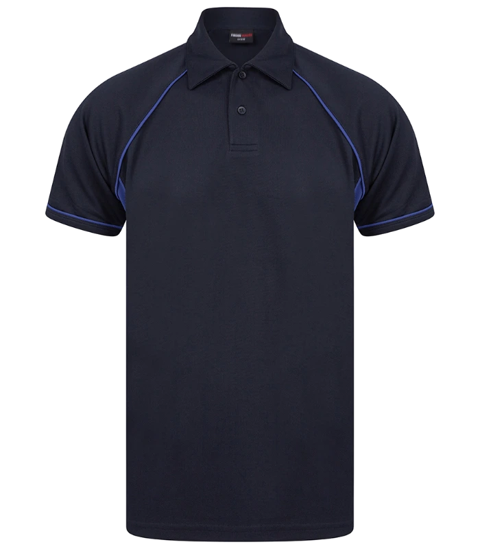 Finden + Hales Finden + Hales Performance Piped Polo Shirt in NV/RY